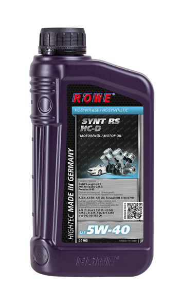 HIGHTEC SYNT RS HC-D SAE 5W-40_Rowe_Artikelbild DieHalle3.0_DerShop3.0_1L HIGHTEC SYNT RS HC-D SAE 5W-40_Rowe_Artikelbild DieHalle3.0_DerShop3.0_1L